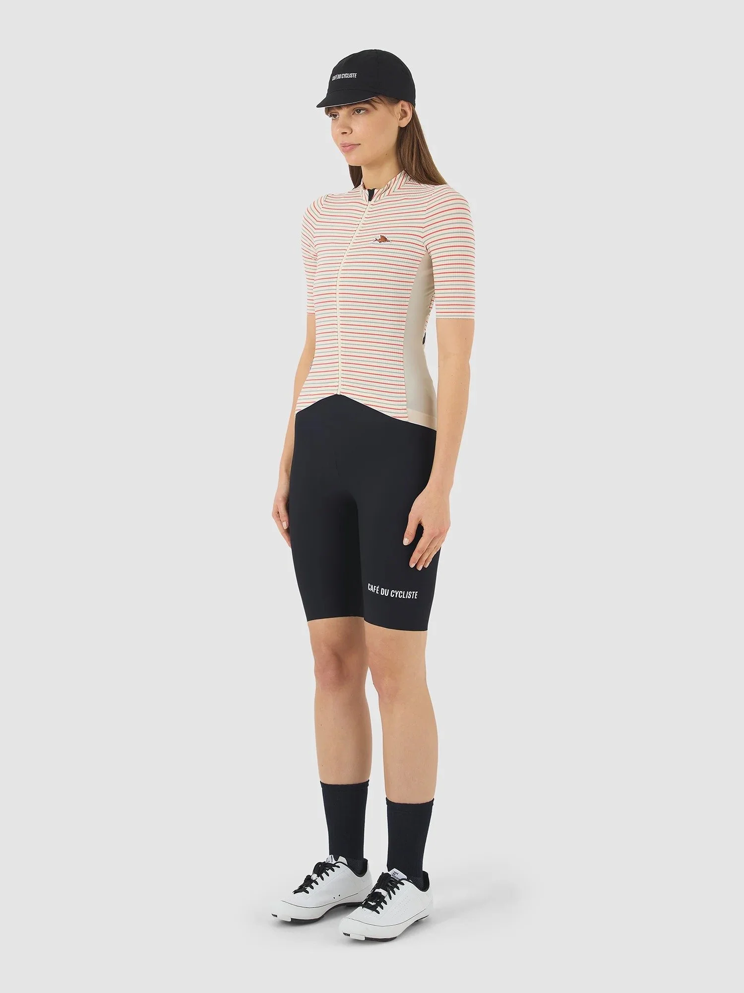 ウェア CAFE DU CYCLISTE Floriane Saktura CAFÉ DU CYCLISTE Floriane Jersey Sakura Women — Cycle Store